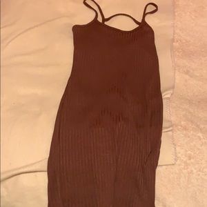 Maroon fitted dress